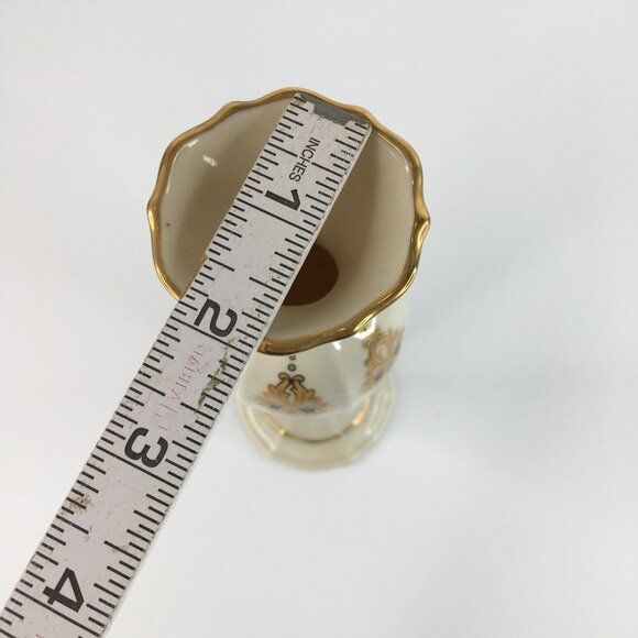 Lenox Vintage Catalan Ivory Gold Trim Bud Vase Retired - Picture 9 of 10